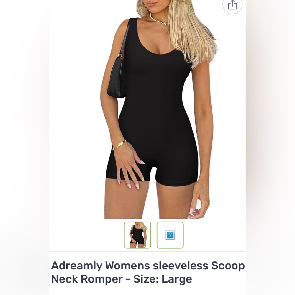 Adreamly Black Sleeveless Romper